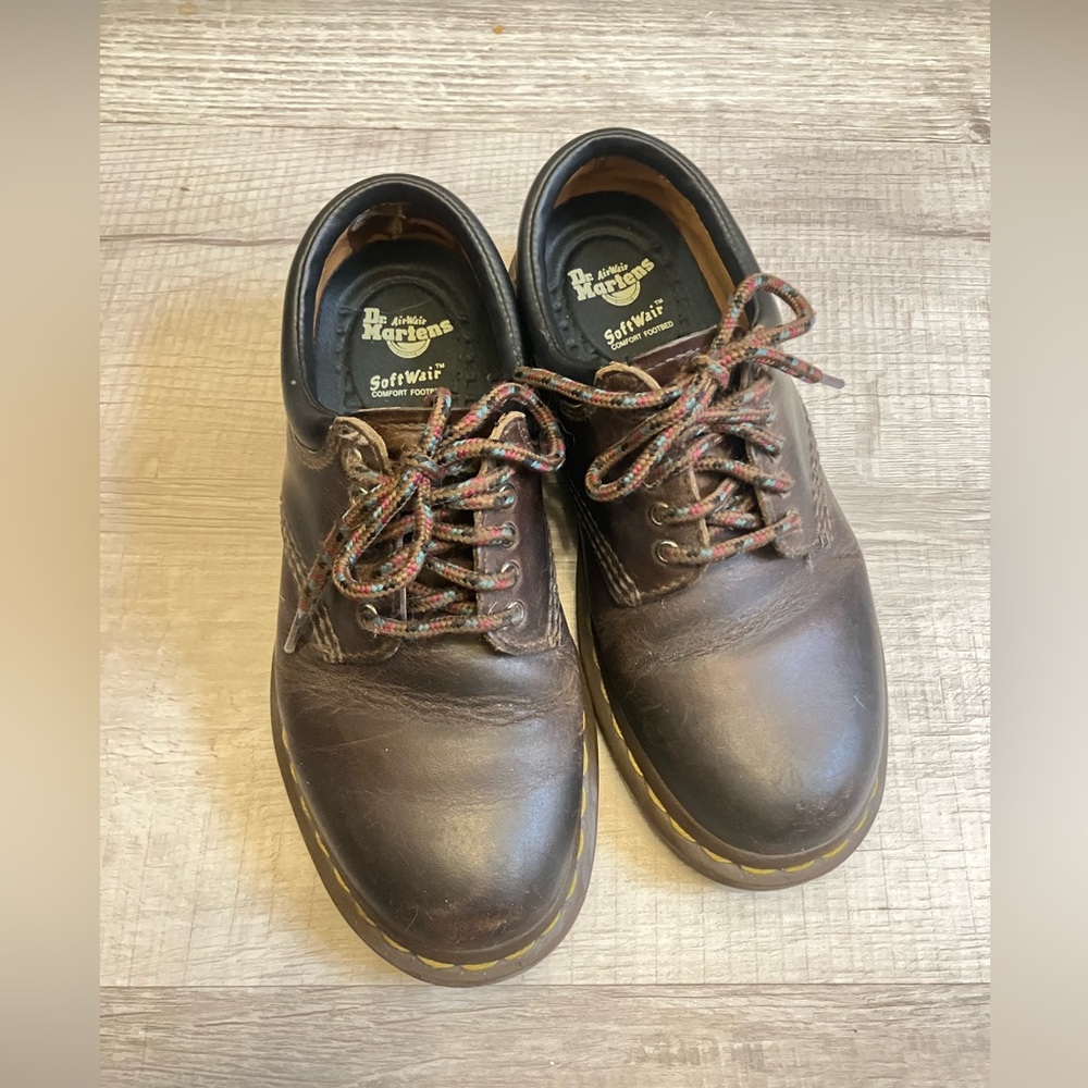 Dr. Martens 8053 - Crazy Horse Brown Leather Oxfords - New Insoles